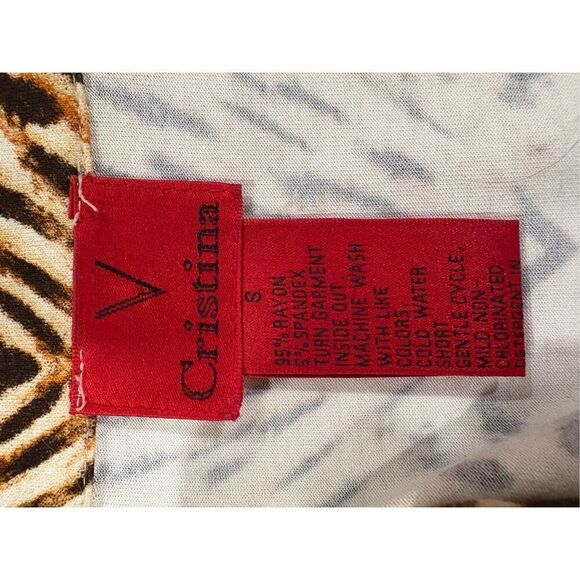 Top, Christina Women’s Top, size S, Tunic, Animal Print - Picture 5 of 6